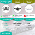 80W Deformable LED Garage Ceiling Lights with 4 Adjustable Panels by DailySale