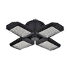 80W Deformable LED Garage Ceiling Lights with 4 Adjustable Panels