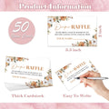 Serach Little Pumpkin Baby Shower Diaper Raffle Sign with Stand & 50 Tickets by Deal US