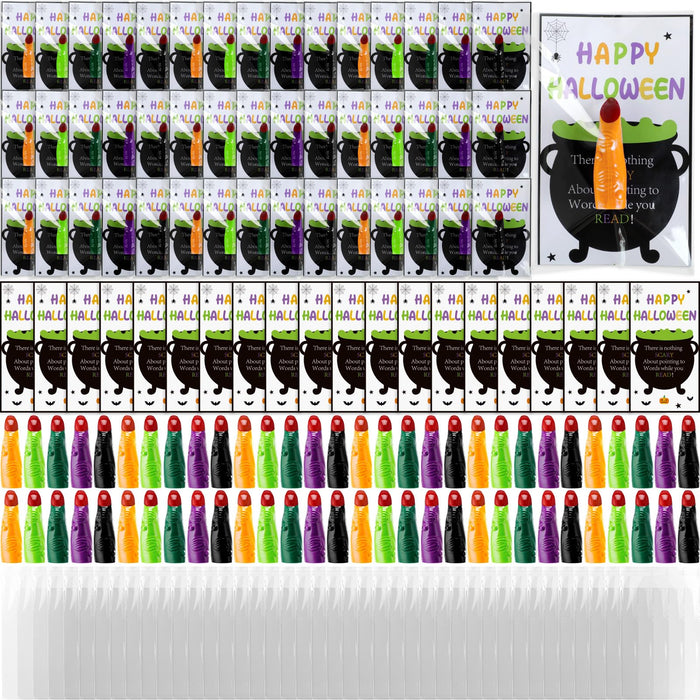 Vertintong Halloween Witch Finger Pointers 60 Pcs Fluorescent Color by Deal US