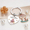GiftoBi Capybara Animal Keychain Stainless Steel 3x3cm Silver B Unisex by Deal US