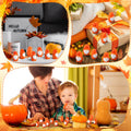 Yaomiao 50 Pcs Fall Thanksgiving Mini Resin Gnomes Orange Table Decor by Deal US