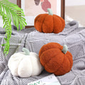 Queekay 2 Pc Pumpkin Plush Pillow 11x9.5in Brown Fall Thanksgiving Decor by Deal US
