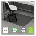 deflecto Ergonomic Sit Stand Mat, 60 x 46, Black