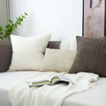 Cozoomy Chenille Linen Throw Pillow Covers 12x20 Inch Rustic Bronze Set of 2 by Deal US