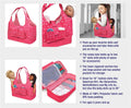 Badger Basket On-The-Go Travel Tote and Storage Bag for 18 inch Dolls - Pink Sta by Vanessa Jane