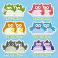HoiSumma 12 Pcs Owl Sticky Notes Self-Adhesive Memo Pads 360 Sheets by Deal US