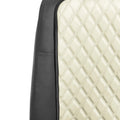 FH Group Car Seat Cushion Faux Leather Airbag Compatible Universal Beige by Deal US