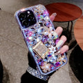 Luxury Bling Rhinestone Diamond Glitter Case for iPhone 17 Pro Purple by Merch Section