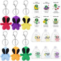 VioraWhite 6 Pcs Crochet Alien Keychain Set Colorful Space Yarn Gift by Deal US