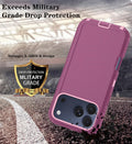 With Iphone 17 Pro Case With Hd Screen Protector, [2 In 1 ] Heavy Duty Protectio