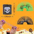 Menzcci Halloween Mini Coil Springs Toys 24 Pcs Plastic Halloween Slinky A24 by Deal US