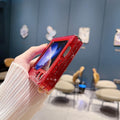 Magnetic Neon Phone Case for Samsung Galaxy Z Flip 5 with MagSafe Compatibility Wine Red by Merch Section