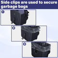 Can, Foldable Trash Can Collapsible Hanging Trash Bag For Car Seat, 2.8 Gallons