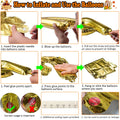 Pardi Give Thanks Banner Balloons 16in Gold Thanksgiving Party Decor Maple Leaf by Deal US