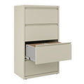 Alera Lateral File, 4 Legal/Letter-Size File Drawers, Putty, 30" x 18.63" x 52.5"