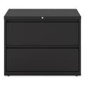 Alera Lateral File, 2 Legal/Letter-Size File Drawers, Black, 36" x 18" x 28"