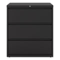 Alera Lateral File, 3 Legal/Letter/A4/A5-Size File Drawers, Black, 36" x 18.63" x 40.25"