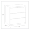 Alera Lateral File, 3 Legal/Letter/A4/A5-Size File Drawers, Charcoal, 36" x 18.63" x 40.25"