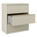 Alera Lateral File, 3 Legal/Letter/A4/A5-Size File Drawers, Putty, 36" x 18.63" x 40.25"