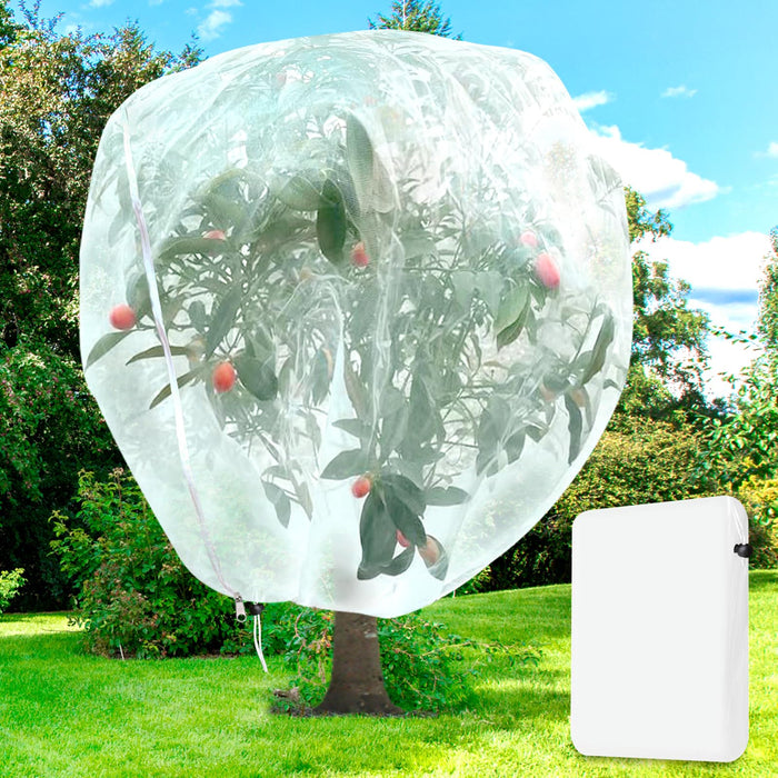 H.Romo Fruit Tree Netting 8x8ft Clear Garden Bird Pest Barrier 1 Pack by Deal US