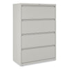 Alera Lateral File, 4 Legal/Letter-Size File Drawers, Light Gray, 36" x 18.63" x 52.5"