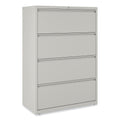 Alera Lateral File, 4 Legal/Letter-Size File Drawers, Light Gray, 36" x 18.63" x 52.5"