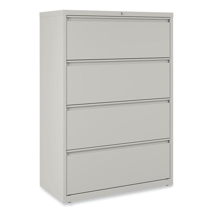 Alera Lateral File, 4 Legal/Letter-Size File Drawers, Light Gray, 36" x 18.63" x 52.5"