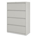 Alera Lateral File, 4 Legal/Letter-Size File Drawers, Light Gray, 36" x 18.63" x 52.5"