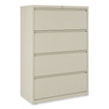 Alera Lateral File, 4 Legal/Letter-Size File Drawers, Putty, 36" x 18.63" x 52.5"