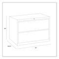 Alera Lateral File, 2 Legal/Letter-Size File Drawers, Black, 42" x 18.63" x 28"