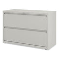 Alera Lateral File, 2 Legal/Letter-Size File Drawers, Light Gray, 42" x 18.63" x 28"