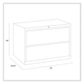 Alera Lateral File, 2 Legal/Letter-Size File Drawers, Putty, 42" x 18.63" x 28"