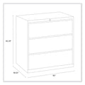 Alera Lateral File, 3 Legal/Letter/A4/A5-Size File Drawers, Black, 42" x 18.63" x 40.25"