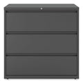 Alera Lateral File, 3 Legal/Letter/A4/A5-Size File Drawers, Charcoal, 42" x 18.63" x 40.25"