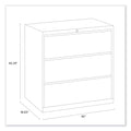 Alera Lateral File, 3 Legal/Letter/A4/A5-Size File Drawers, Charcoal, 42" x 18.63" x 40.25"
