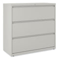 Alera Lateral File, 3 Legal/Letter/A4/A5-Size File Drawers, Light Gray, 42" x 18.63" x 40.25"