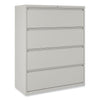 Alera Lateral File, 4 Legal/Letter-Size File Drawers, Light Gray, 42" x 18.63" x 52.5"