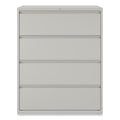 Alera Lateral File, 4 Legal/Letter-Size File Drawers, Light Gray, 42" x 18.63" x 52.5"
