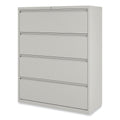 Alera Lateral File, 4 Legal/Letter-Size File Drawers, Light Gray, 42" x 18.63" x 52.5"