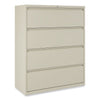 Alera Lateral File, 4 Legal/Letter-Size File Drawers, Putty, 42" x 18.63" x 52.5"