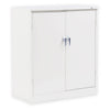 Alera Assembled 42" High Heavy-Duty Welded Storage Cabinet, Two Adjustable Shelves, 36w x 18d, Putty