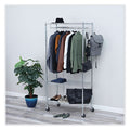 Alera Wire Shelving Garment Rack, 30 Garments, 36w x 18d x 75h, Silver