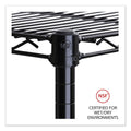Alera Industrial Wire Shelving Extra Wire Shelves, 36w x 18d, Black, 2 Shelves/Carton