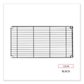 Alera Industrial Wire Shelving Extra Wire Shelves, 36w x 18d, Black, 2 Shelves/Carton