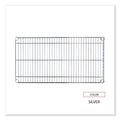 Alera Industrial Wire Shelving Extra Wire Shelves, 36w x 18d, Silver, 2 Shelves/Carton