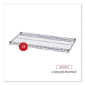 Alera Industrial Wire Shelving Extra Wire Shelves, 36w x 18d, Silver, 2 Shelves/Carton