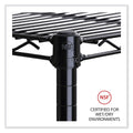Alera Industrial Wire Shelving Extra Wire Shelves, 48w x 18d, Black, 2 Shelves/Carton