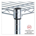Alera Industrial Wire Shelving Extra Wire Shelves, 48w x 24d, Silver, 2 Shelves/Carton