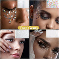 Mity Rain Face Glitter Gems Stickers 10 Sheets Star Freckles Single Pattern by Deal US